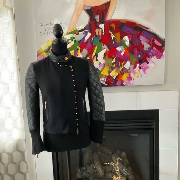 Roberto Cavalli Exquisite Women's Black Quilted Jacket. Ptp 17” length 1… - Picture 2 of 14